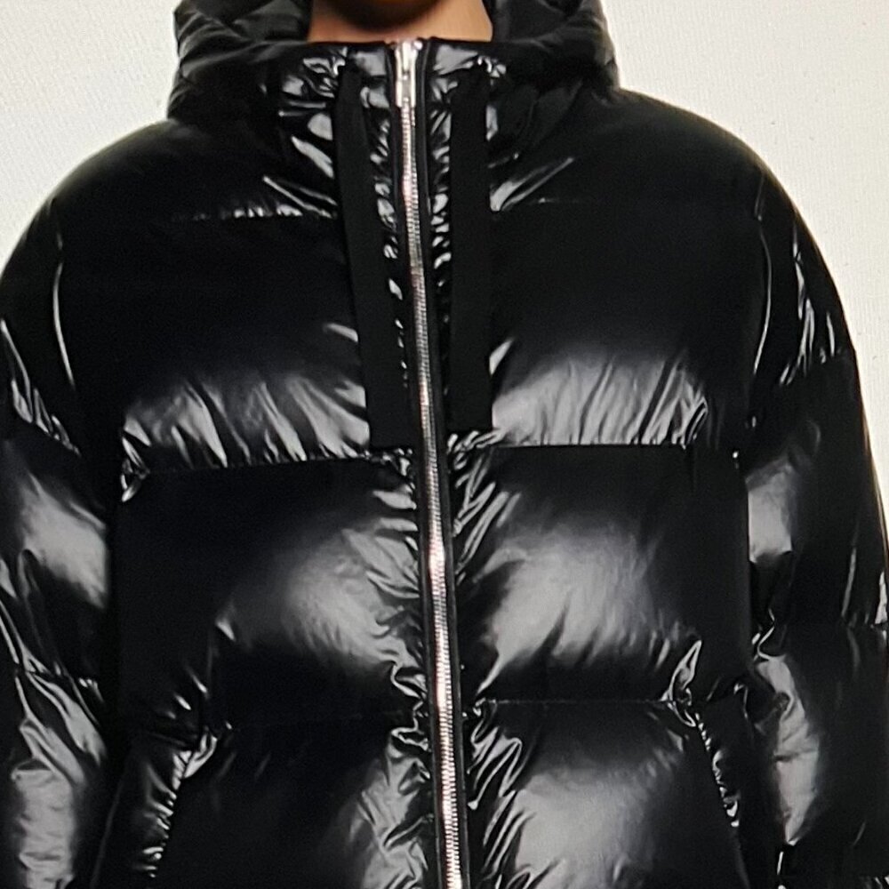 Stand Studio Adeline Oversized Quilted Shell Hooded Down Jacket Size 44 / Us 12